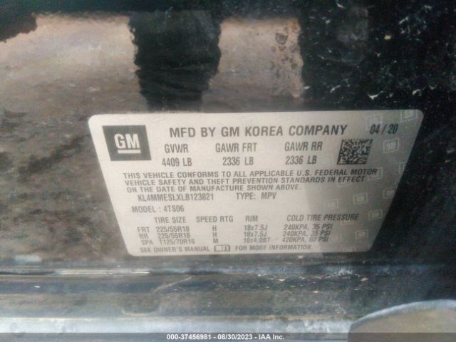 KL4MMESLXLB123821 Buick Encore Gx Select