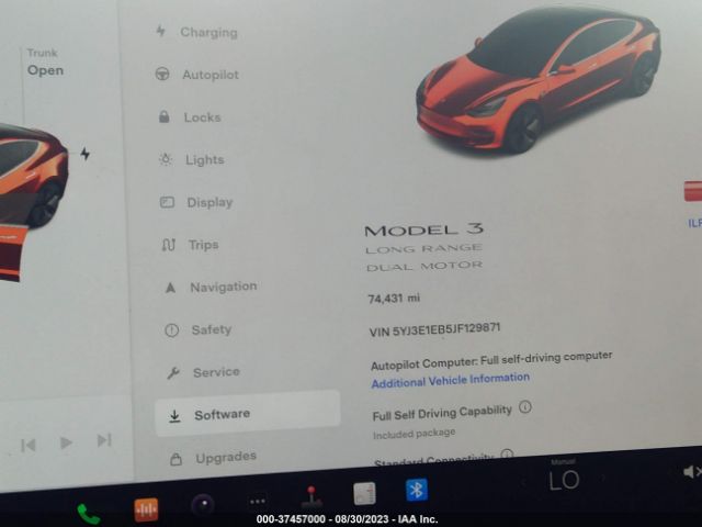 5YJ3E1EB5JF129871 Tesla Model 3 Long Range