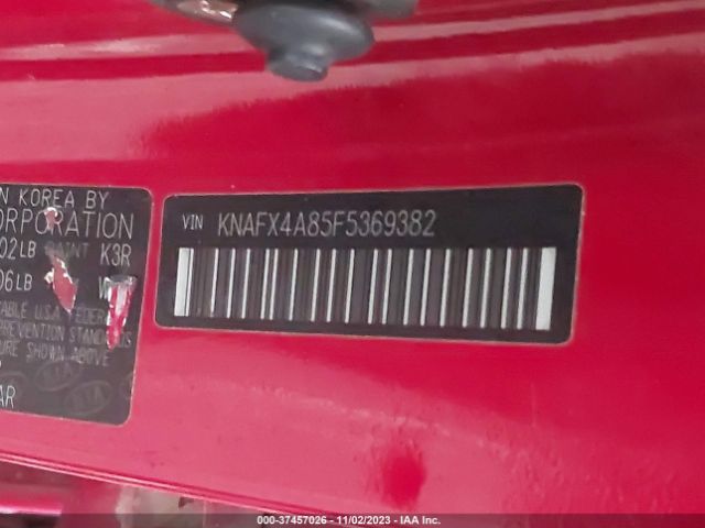 KNAFX4A85F5369382 KIA FORTE EX