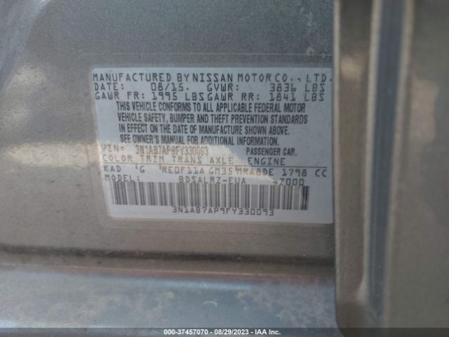 3N1AB7AP9FY330093 Nissan SENTRA SR