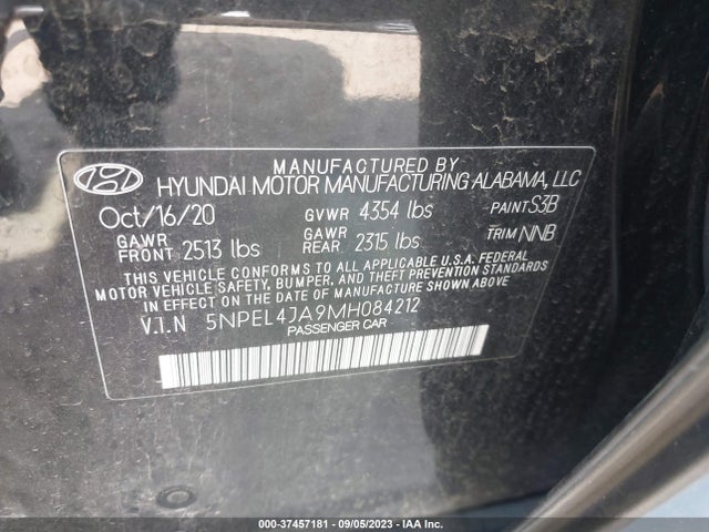 Hyundai SONATA SEL 2021 5NPEL4JA9MH084212 Image 25