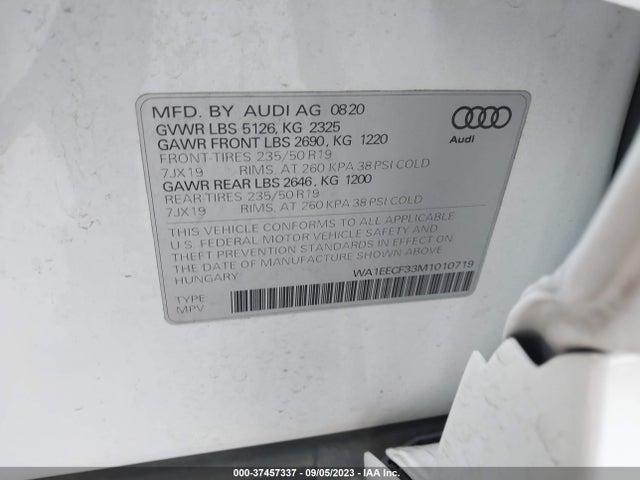WA1EECF33M1010719 Audi Q3 S Line Premium Plus