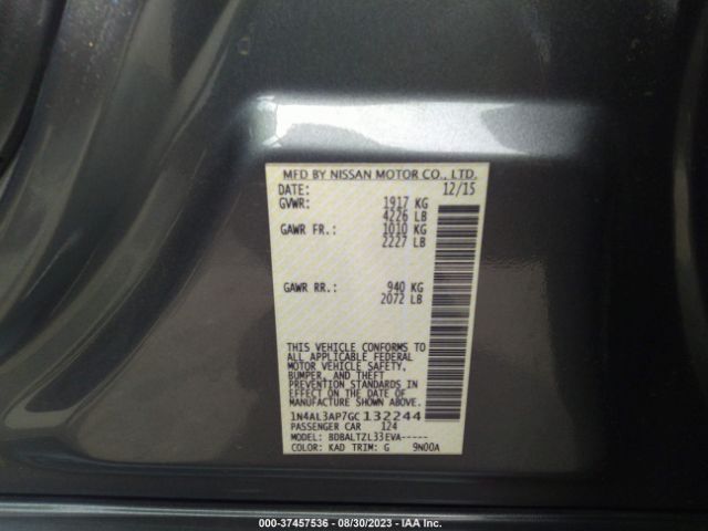 1N4AL3AP7GC132244 Nissan Altima 2.5 Sl