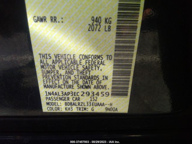 1N4AL3AP3EC293459 Nissan Altima 2.5 S