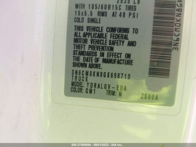 3N6CM0KN8GK698710 Nissan NV200 SV