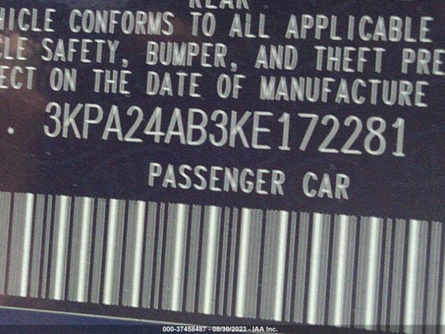 3KPA24AB3KE172281 KIA RIO S