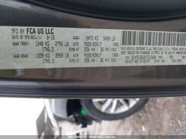 3C4PDCBG2HT515689 Dodge Journey Sxt