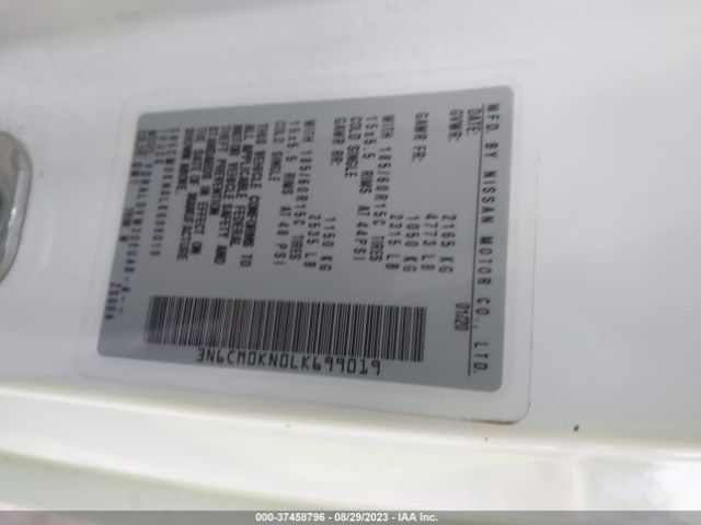 3N6CM0KN0LK699019 Nissan Nv200 Compact Cargo S