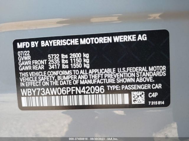 WBY73AW06PFN42096 BMW I4 Edrive40