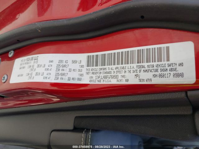1C4PJLAB8FW760583 Jeep Cherokee Sport