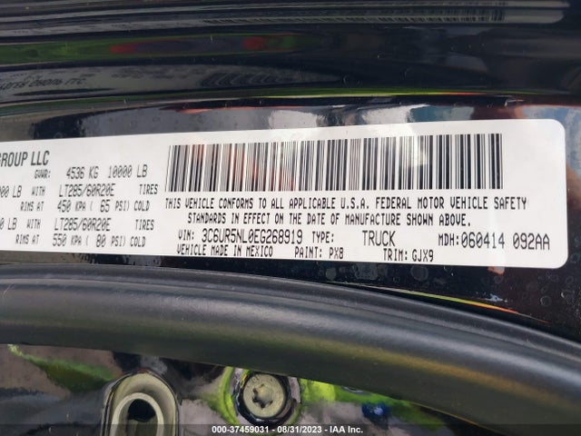 3C6UR5NL0EG268919 RAM 2500 Laramie