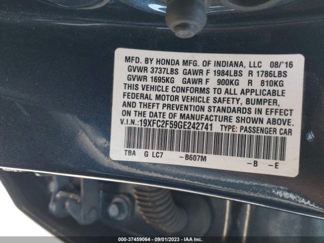 19XFC2F59GE242741 Honda Civic Sedan Lx