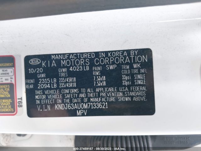 KNDJ63AU0M7133621 KIA Soul Gt-line