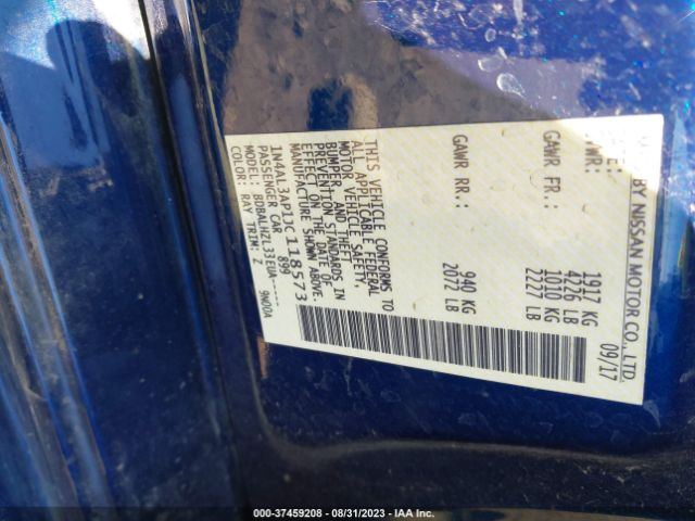 1N4AL3AP1JC118573 Nissan Altima 2.5 Sr
