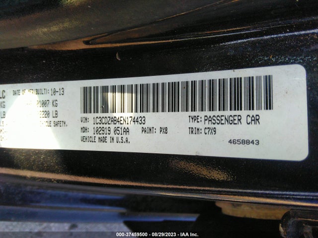 Dodge AVENGER SE 2014 1C3CDZAB4EN174433 Image 9