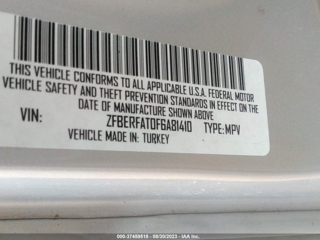RAM Promaster City Cargo Van Tradesman 2015 ZFBERFAT0F6A81410 Image 9