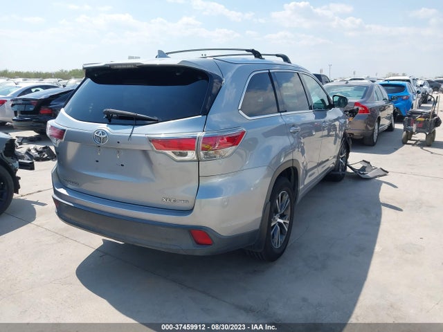 Toyota Highlander Xle 2016 5TDJKRFH9GS290536 Image 4