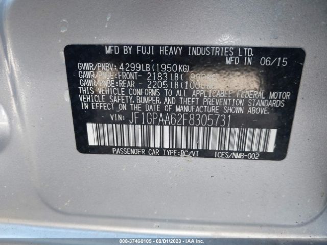 JF1GPAA62F8305731 Subaru Impreza Wagon 2.0i