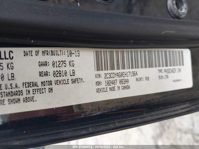 Dodge Challenger Sxt 2014 2C3CDYAG0EH171964 Image 9