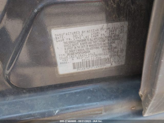 3N1AB7APXFL645224 Nissan Sentra Sr/sl/s/sv/fe+ S