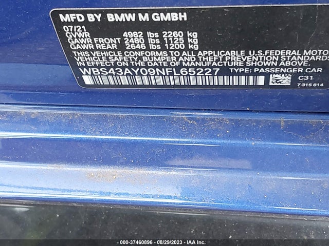 BMW M3 Competition Xdrive 2022 WBS43AY09NFL65227 Image 15