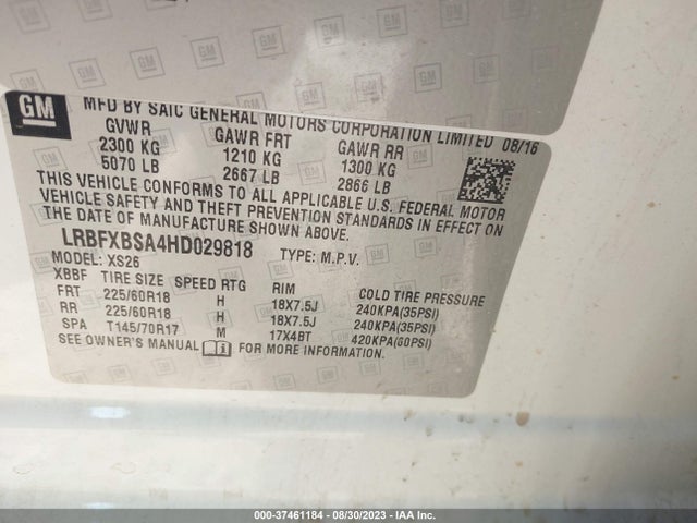 Buick Envision Essence 2017 LRBFXBSA4HD029818 Image 9