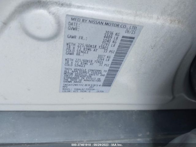 5N1AT2MT7FC895954 Nissan Rogue Sl