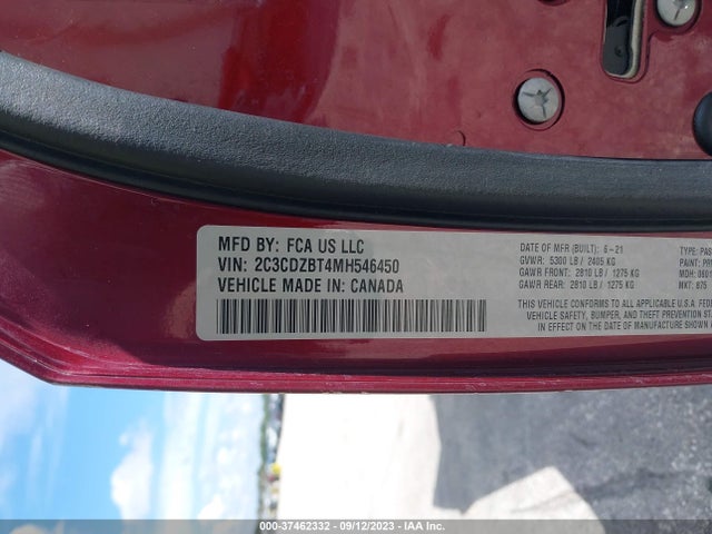 Dodge Challenger R/t 2021 2C3CDZBT4MH546450 Image 9