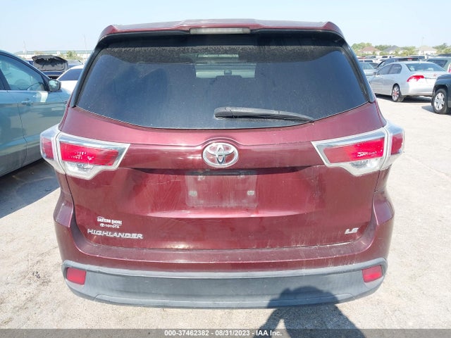 2015 TOYOTA HIGHLANDER LE VIN: 5TDZKRFH1FS047725