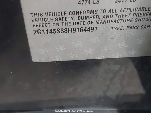 Chevrolet Impala Premier 2017 2G1145S38H9164491 Image 9