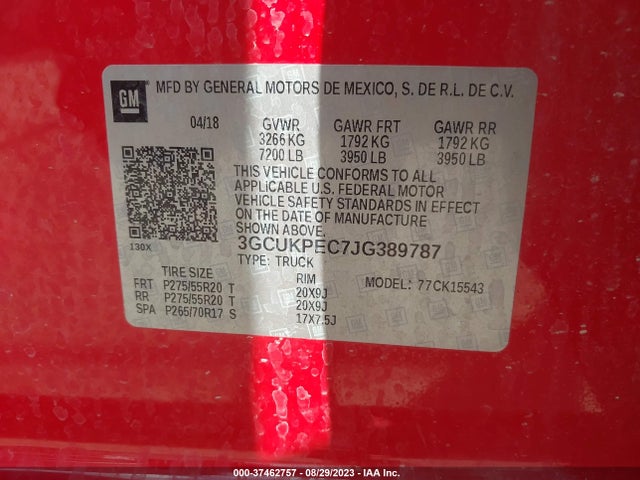 Chevrolet Silverado 1500 Custom 2018 3GCUKPEC7JG389787 Image 9
