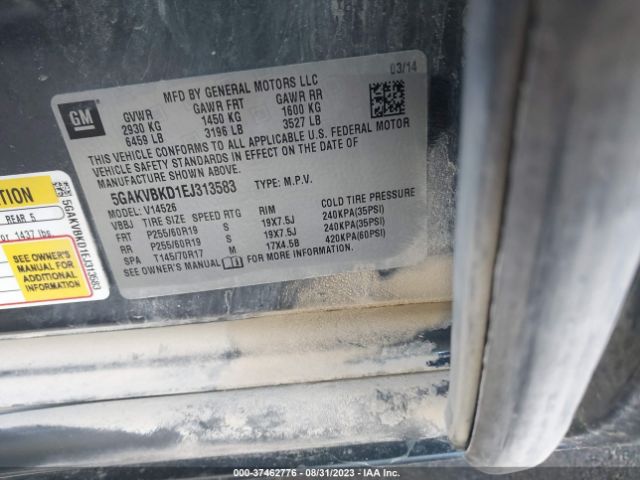 5GAKVBKD1EJ313583 Buick Enclave Leather