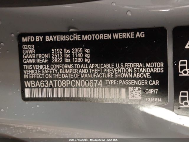 WBA63AT08PCN00674 BMW 4 Series M440i Xdrive