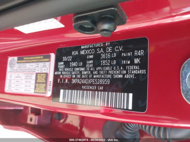 3KPA24ADXPE528959 KIA RIO S
