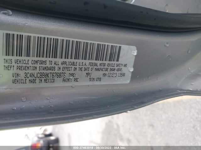 Jeep Compass Latitude W/sun/wheel Pkg 2019 3C4NJCBB0KT676876 Image 9