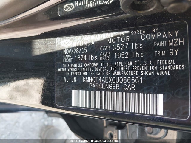 Hyundai ACCENT SE 2016 KMHCT4AEXGU066561 Image 11