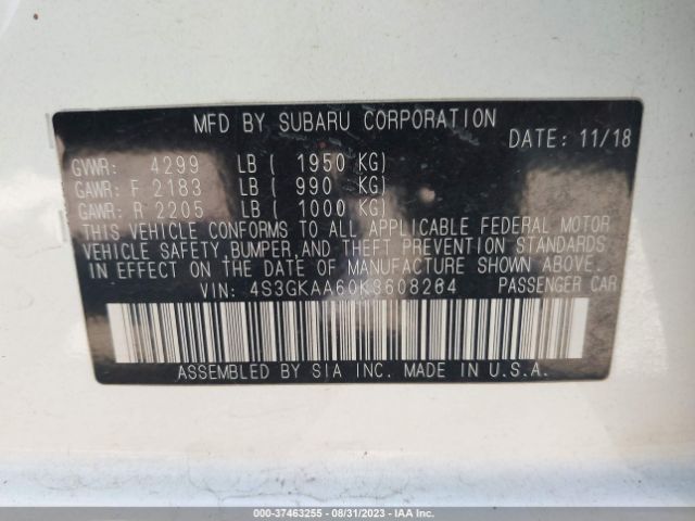 4S3GKAA60K3608264 Subaru Impreza