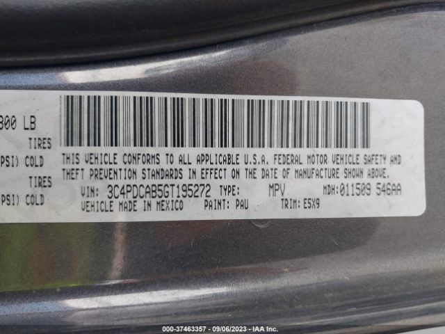 3C4PDCAB5GT195272 Dodge JOURNEY SE