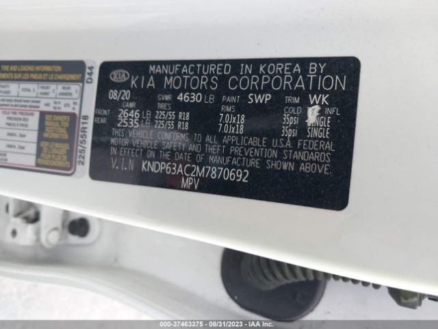 KNDP63AC2M7870692 KIA SPORTAGE S