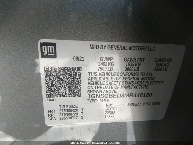 Chevrolet Suburban Ls 2021 1GNSCBED8MR448180 Image 9