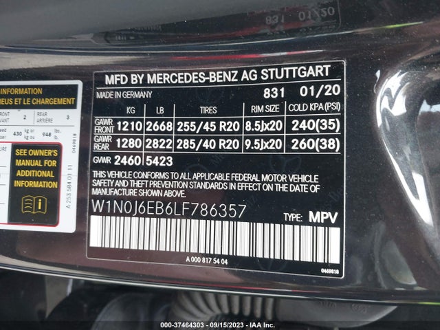 2020 Mercedes-Benz GLC-Class Coupe, VIN: W1N0J6EB6LF786357