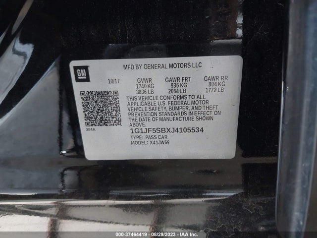 Chevrolet Sonic Premier 2018 1G1JF5SBXJ4105534 Image 9
