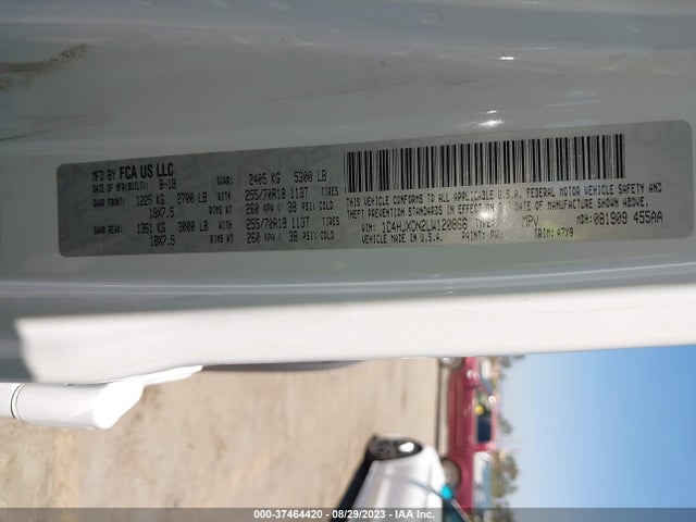 1C4HJXDN2LW120866 Jeep Wrangler Unlimited Sport Altitude