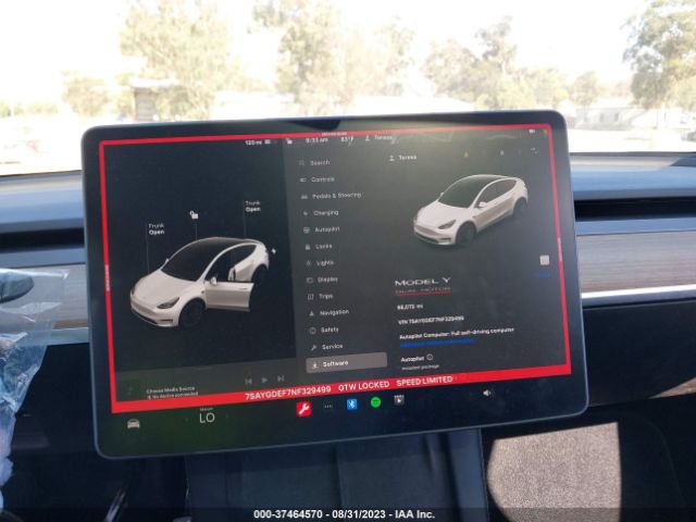7SAYGDEF7NF329499 Tesla Model Y Performance