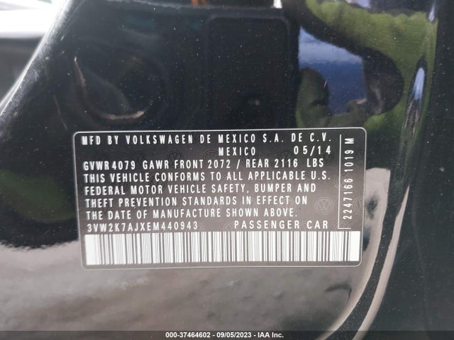 3VW2K7AJXEM440943 Volkswagen Jetta Sedan S