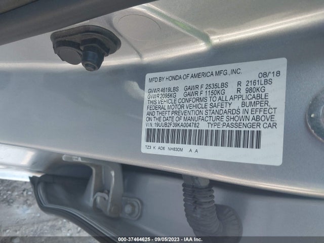 Acura TLX 2019 19UUB2F39KA004782 Image 9
