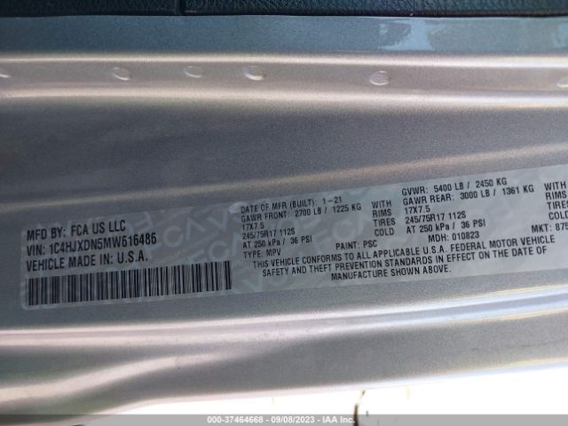 1C4HJXDN5MW616486 Jeep Wrangler Unlimited Sport S