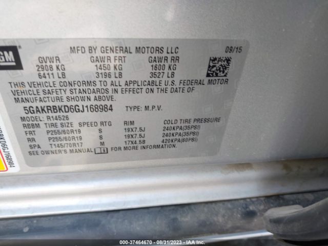 5GAKRBKD6GJ168984 Buick Enclave Leather