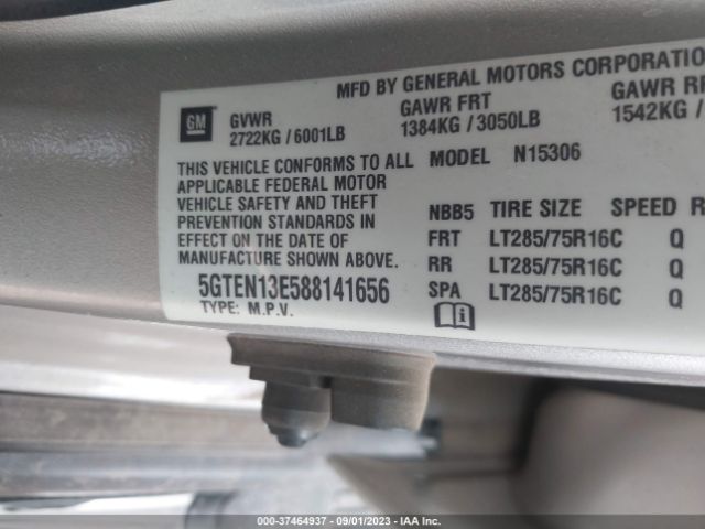 2008 HUMMER H3 SUV 5GTEN13E588141656 Photo 8