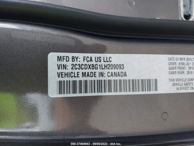 2C3CDXBG1LH209093 Dodge Charger Sxt